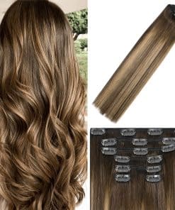 Extensiones de Cabello con Clip de Pelo -#4T27P4 Marrón Choc