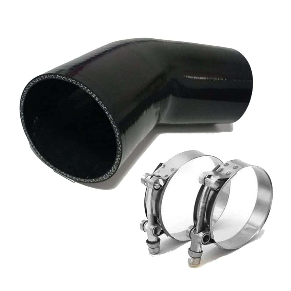 Codo reductor de silicona de 45 grados AotoKoop ID 4" a 3",