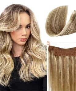 Extensiones de Cabello Halo Pelo Humano Real 16 pulgadas