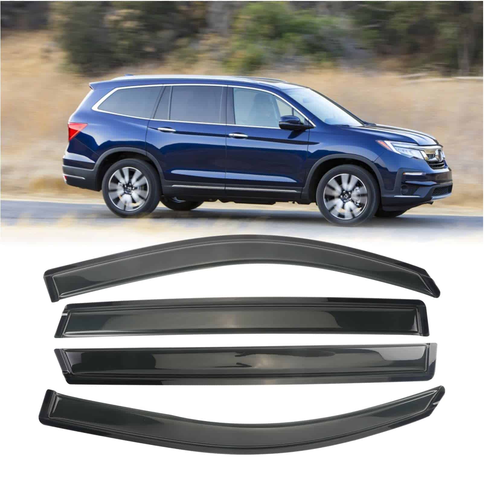 Deflectores de ventanas AOKAILI Rain Guards para Honda