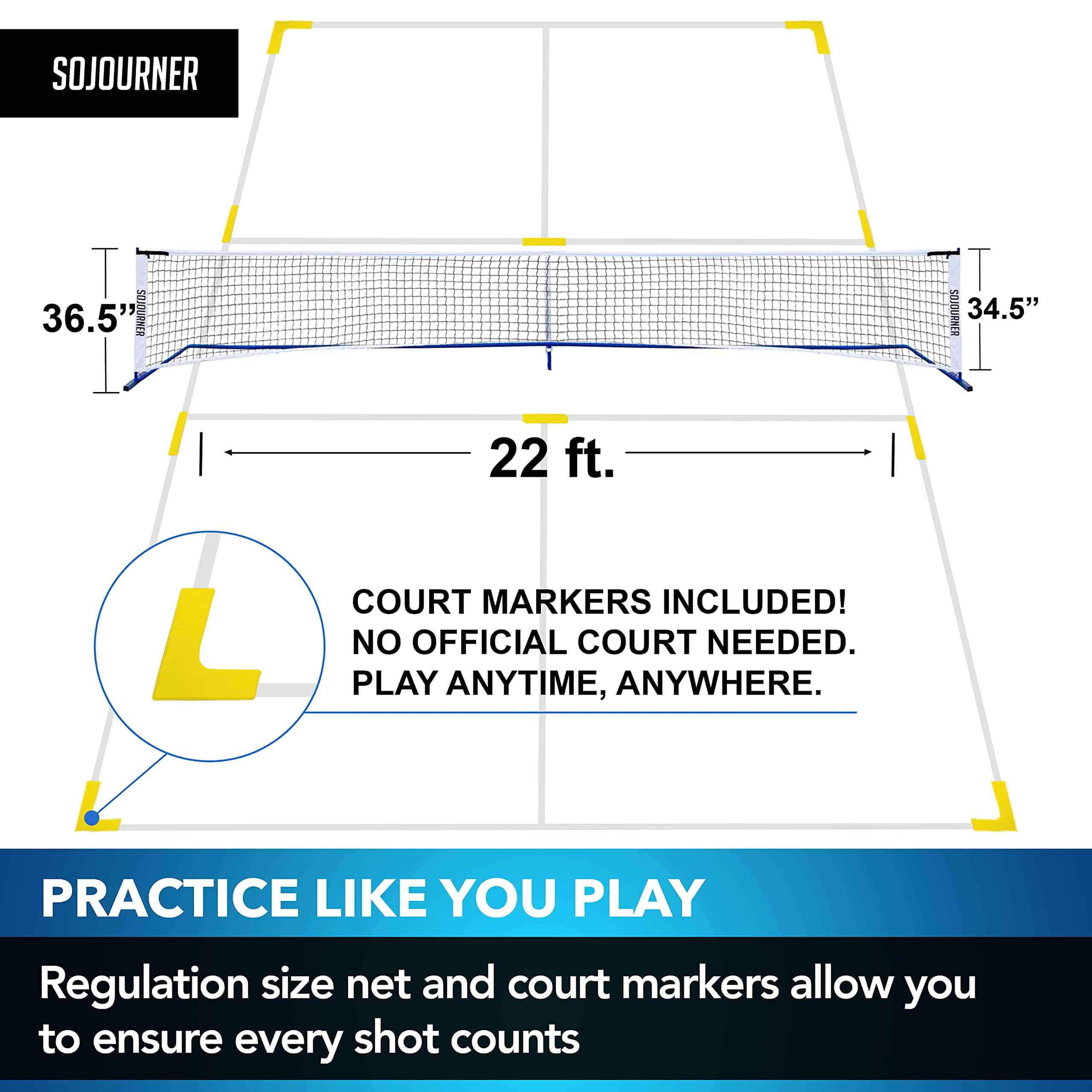 Set de Pickleball con Red - Sistema de Red de Pickleball - Imagen 5