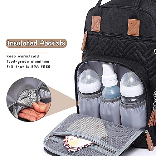 Mochila para Pañales iniuniu, 4 en 1 Grande Unisex para - Imagen 10