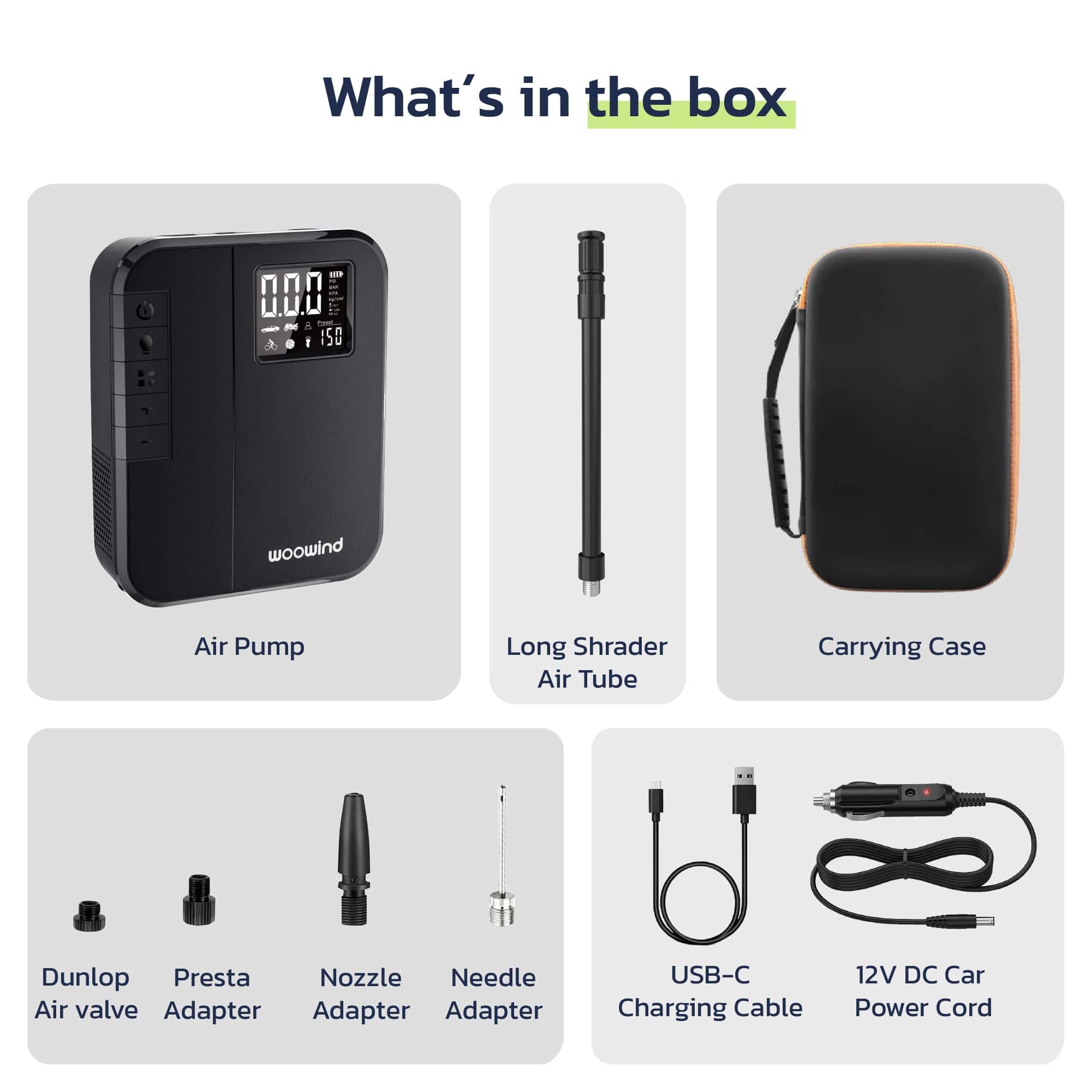 Inflador de neumáticos portátil Woowind DP3 SUV para - Imagen 9