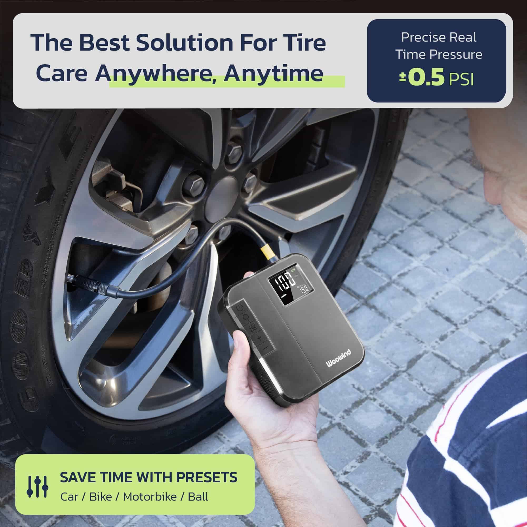 Inflador de neumáticos portátil Woowind DP3 SUV para - Imagen 3