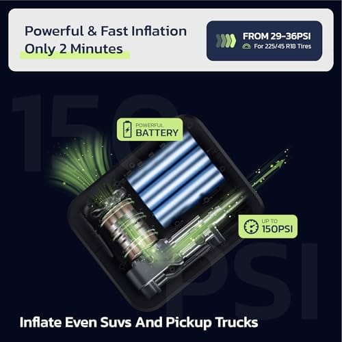 Inflador de neumáticos para SUV compresor de aire portátil - Imagen 5