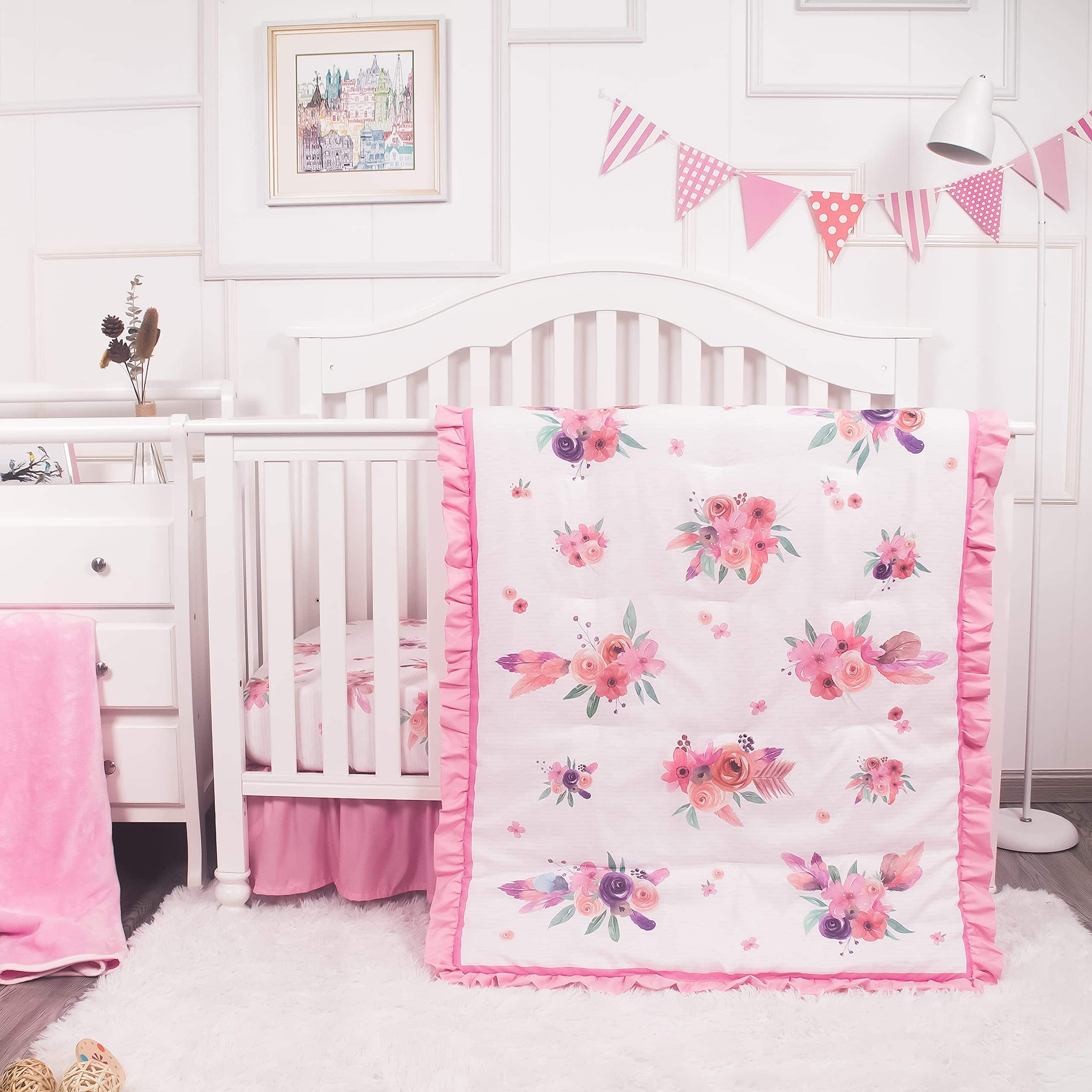 Set de Ropa de Cama para Cuna La Premura para Niñas,