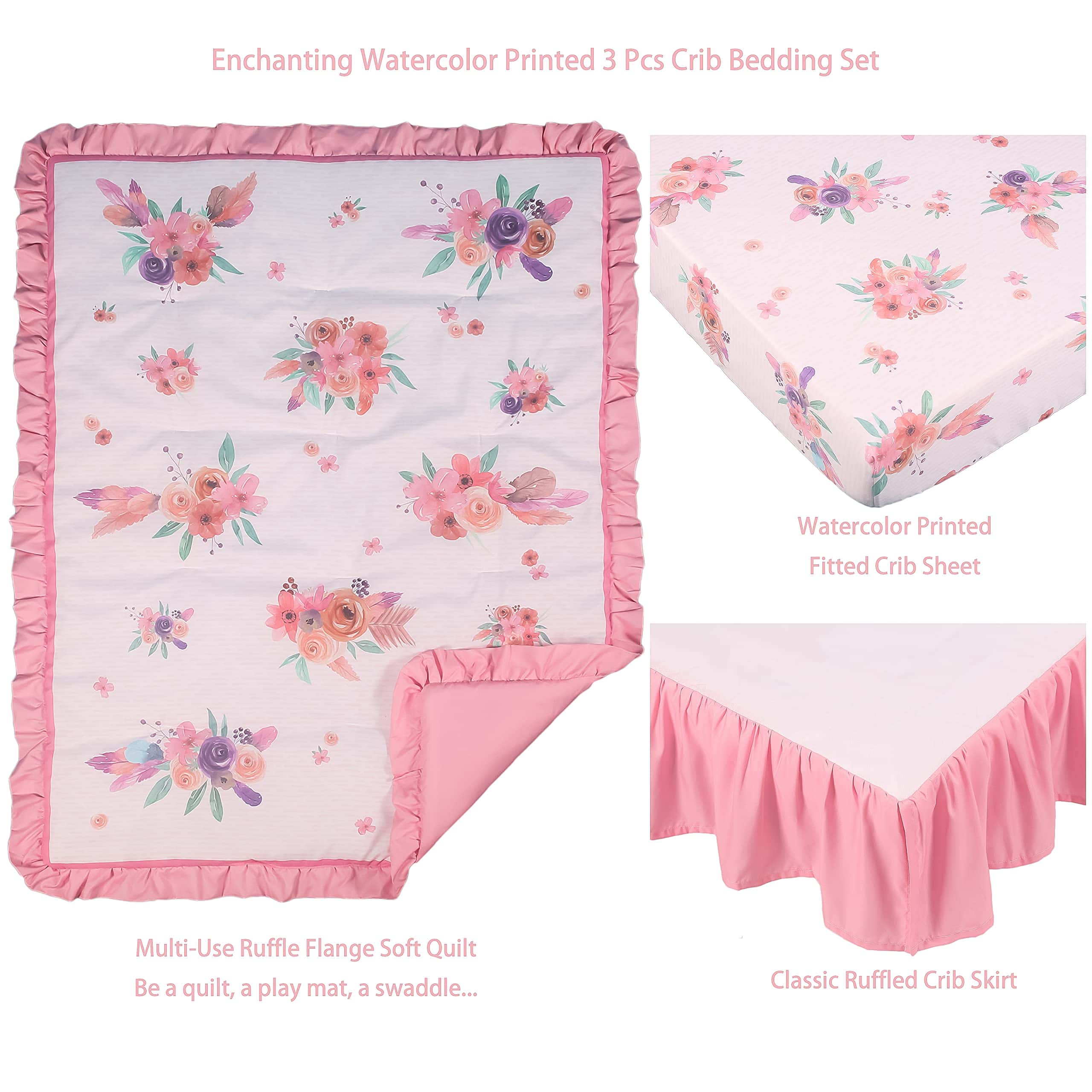 Set de Ropa de Cama para Cuna La Premura para Niñas, - Imagen 4
