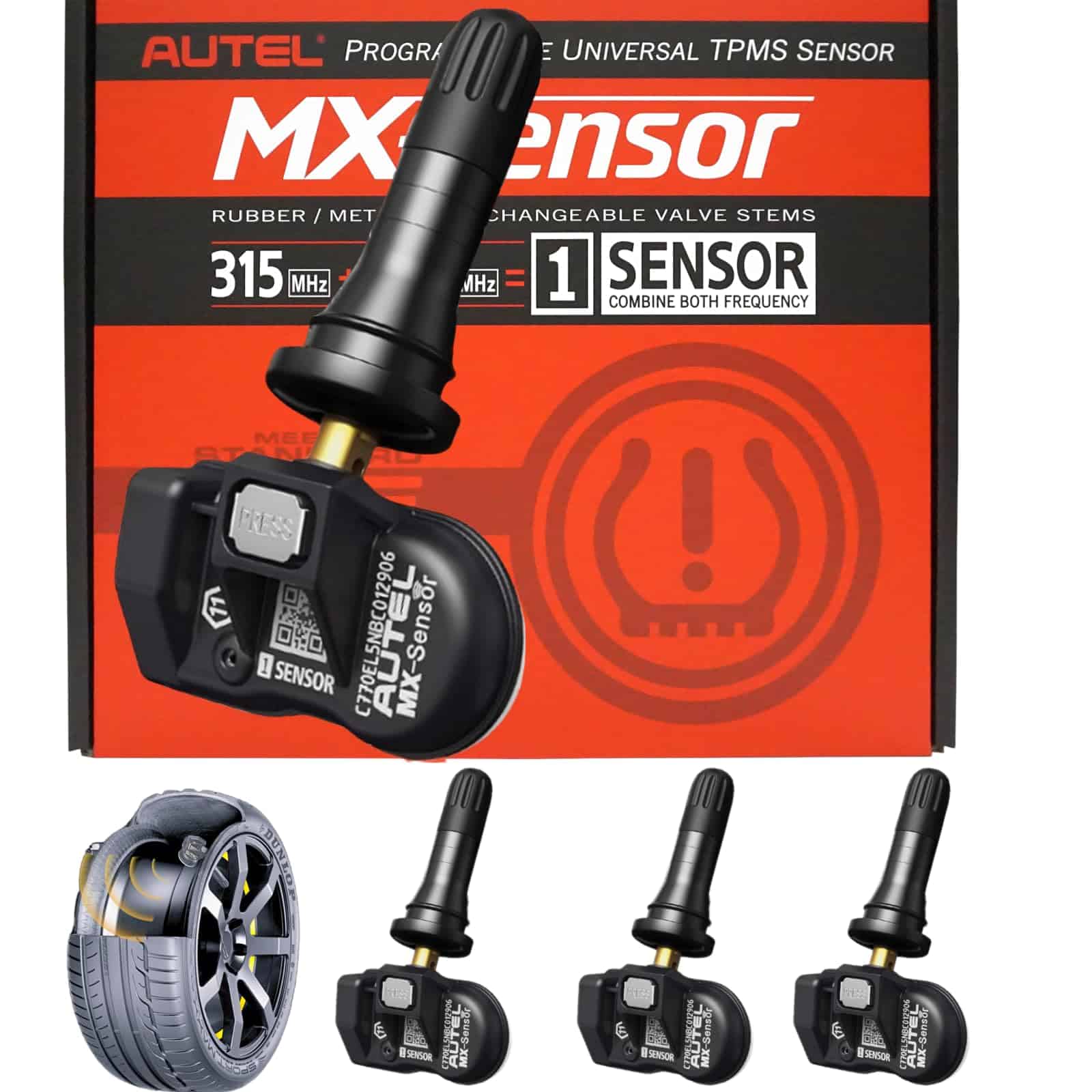 Sensores Autel TPMS, 2 en 1 MX-Sensor 315Mhz/433Mhz Sensor