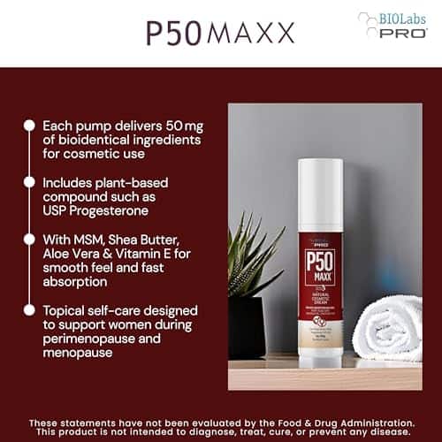 Crema BIOLABS PRO All Natural P50 Maxx 50mg de Progesterona - Imagen 4