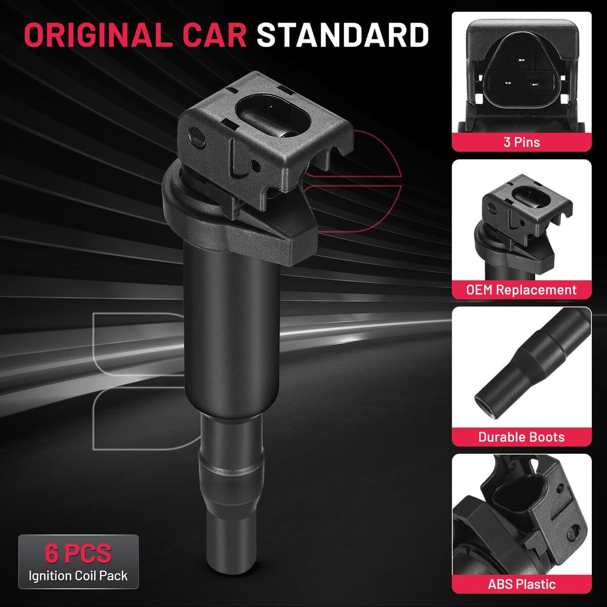 Bobina de encendido de alto rendimiento BDFHYK, paquete de - Imagen 6