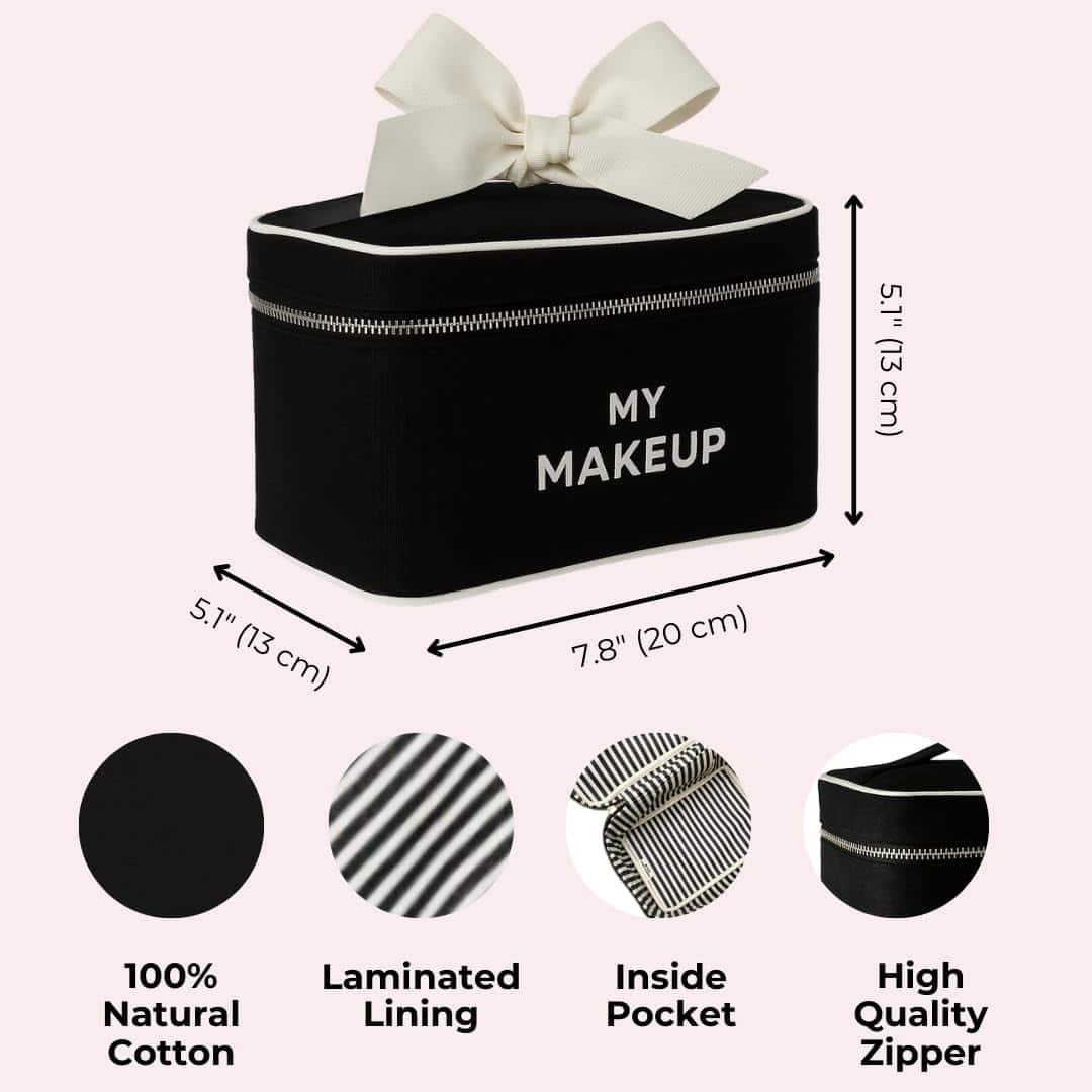 Bolsa de maquillaje Bag-all para mujeres | -Negro - Imagen 5