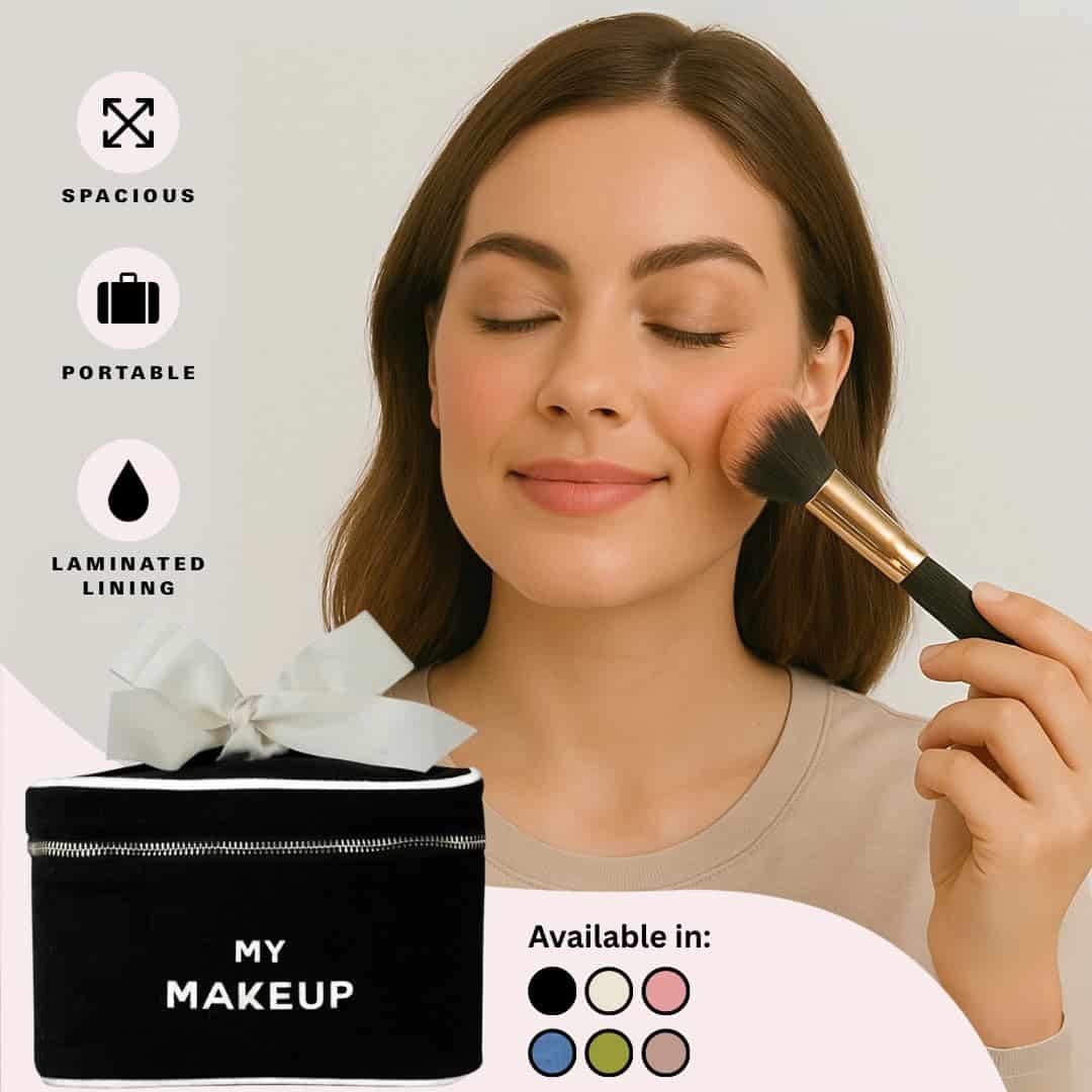 Bolsa de maquillaje Bag-all para mujeres | -Negro - Imagen 4