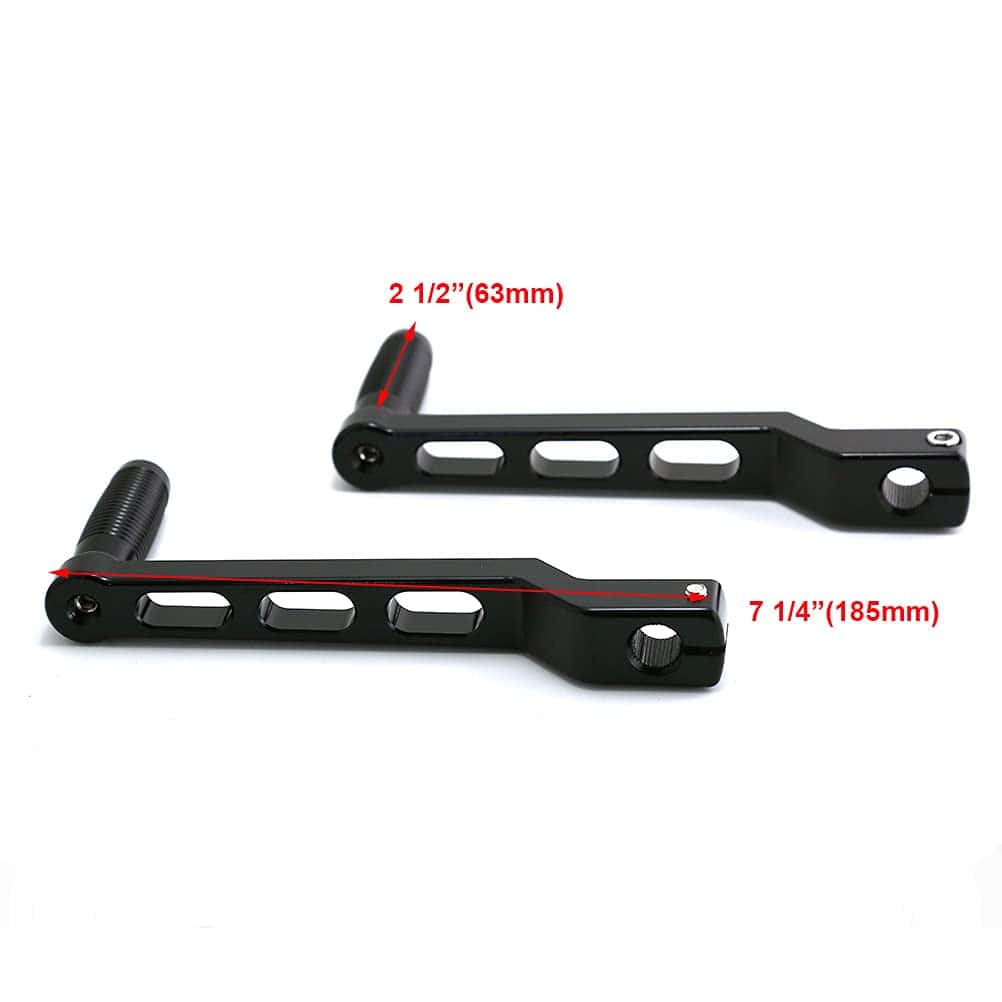 NHPJ 2pcs Palanca de cambios de pedal de cambio de aluminio - Imagen 4