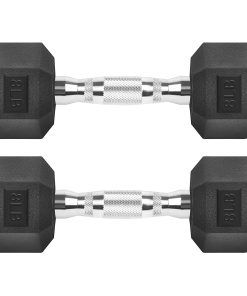 Pesas hexagonales de hierro fundido -Negro