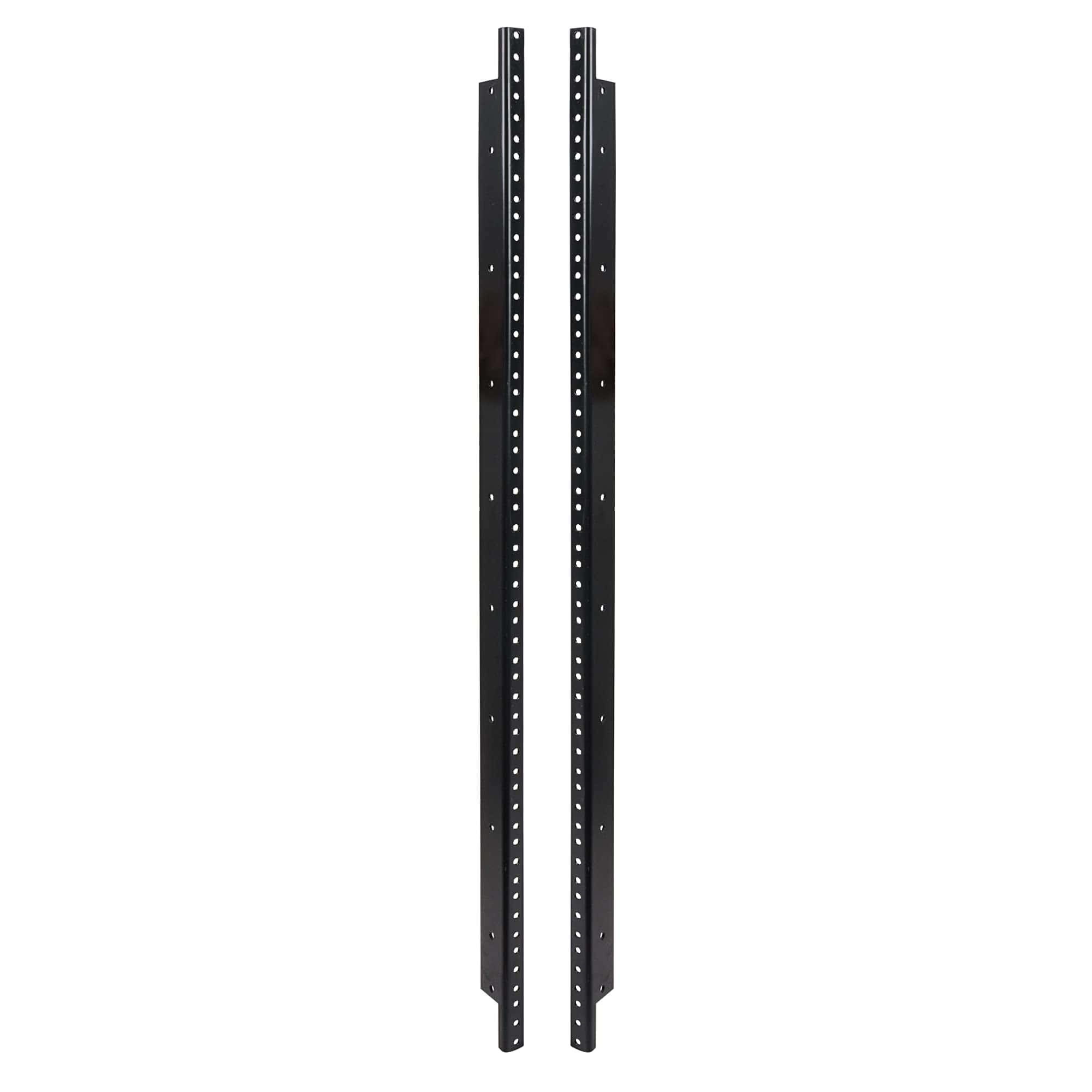 Sound Town 2-Pack 18U Steel Rack Rails, con Acabado en