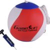 Pelota y cuerda de Tetherball GAMESUN con -Rojo Blanco Azul