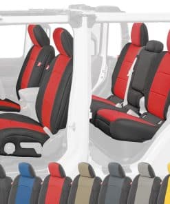 Juego de Fundas para Asientos de Neopreno -Rojo