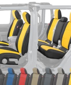 Juego de fundas para asientos de neopreno -Amarillo