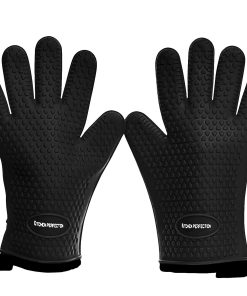 Guantes de Horno de Silicona KITCHEN -Negro Profundo