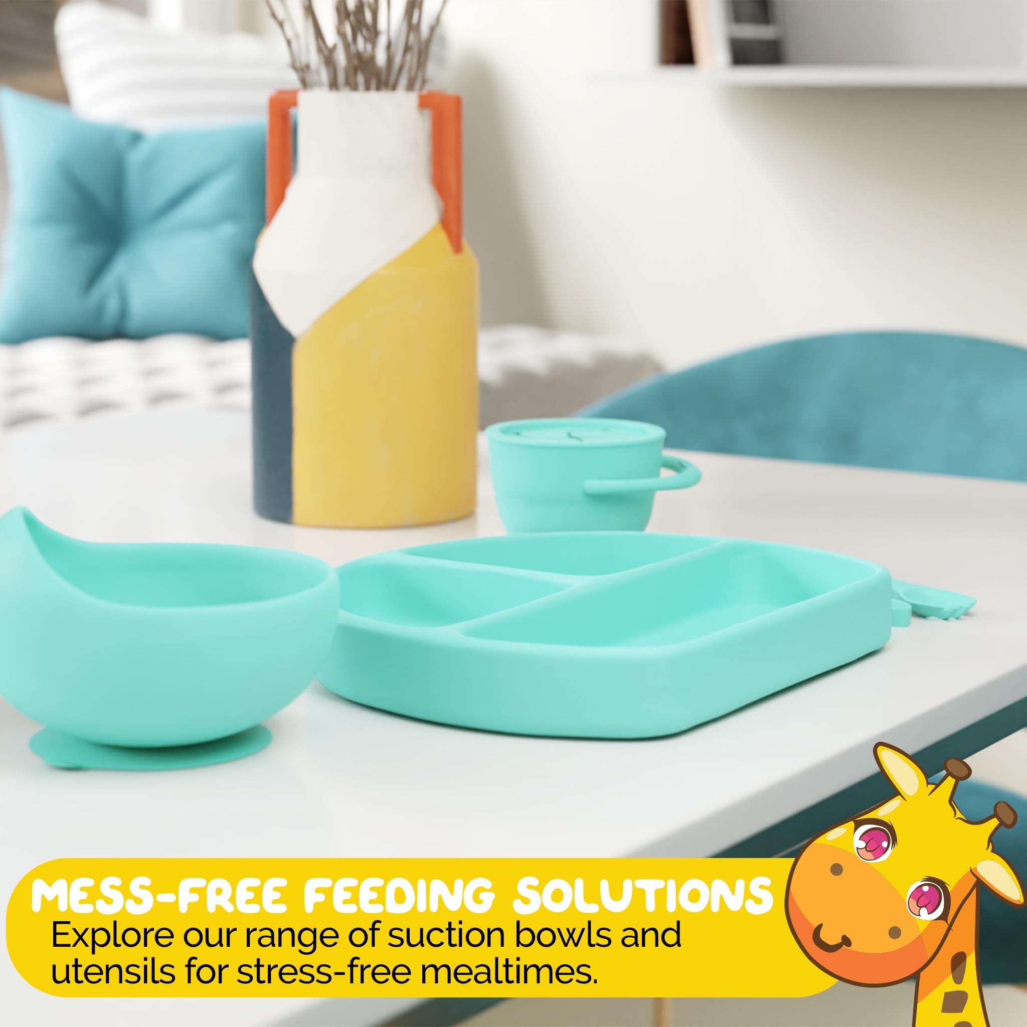 Set de alimentación infantil Muqee Peeko Led Weaning en - Imagen 5