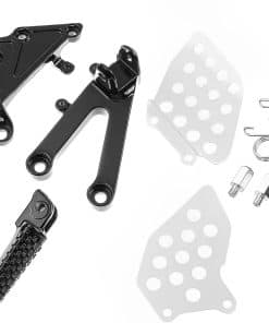 Juego de Soportes de Reposapiés Delanteros -Negro