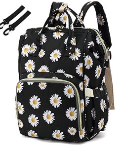 Mochila de pañales Floral Yusudan para bebé niñas niños,