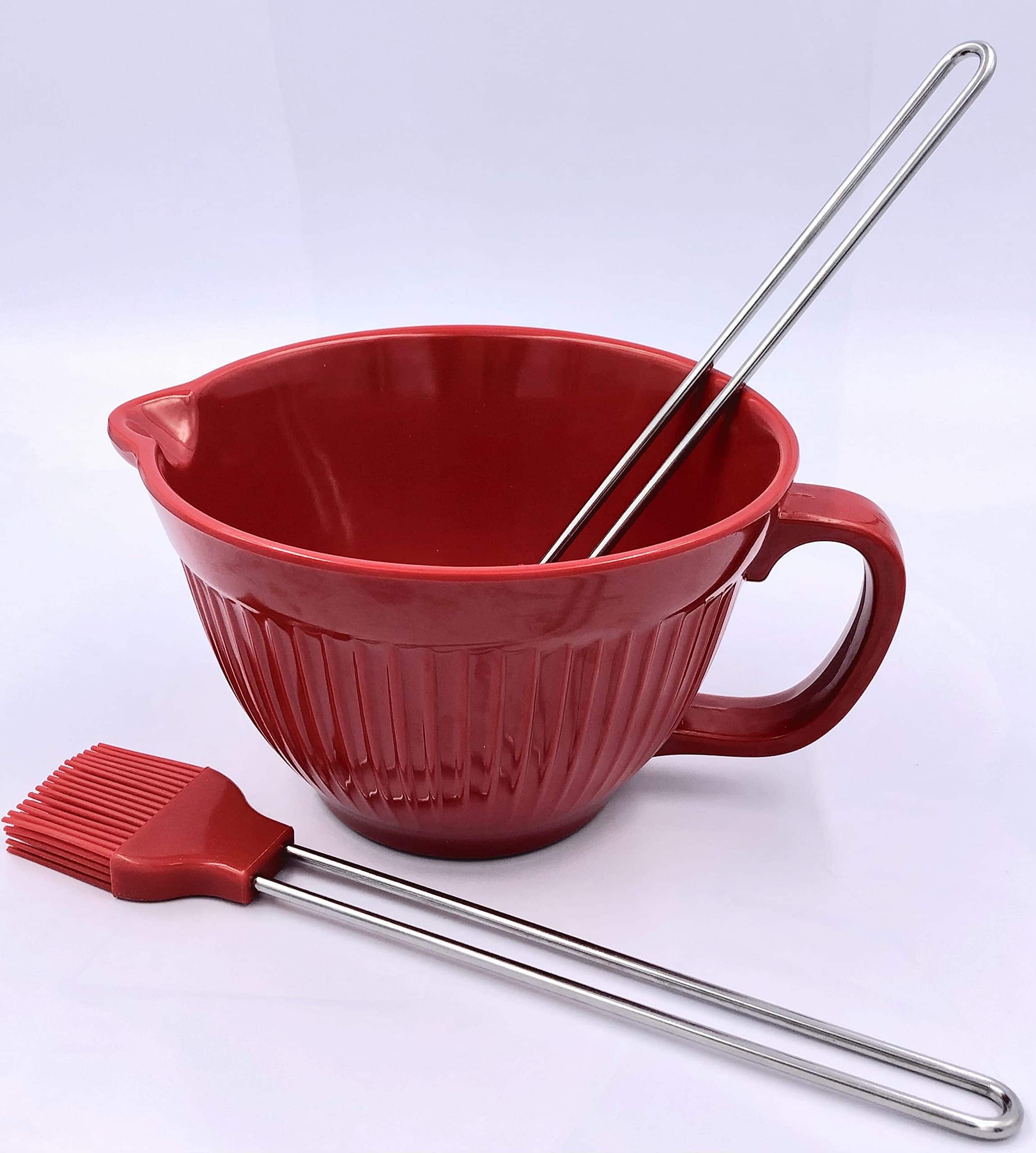 Set de tazón de mezcla de 1 QT con juego de brochas de