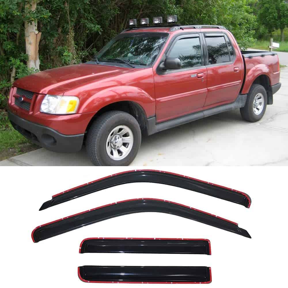 Puertas laterales de ventana Visor Deflector de viento para