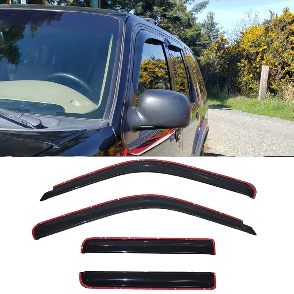 Puertas laterales de ventana Visor Deflector de viento para - Imagen 4