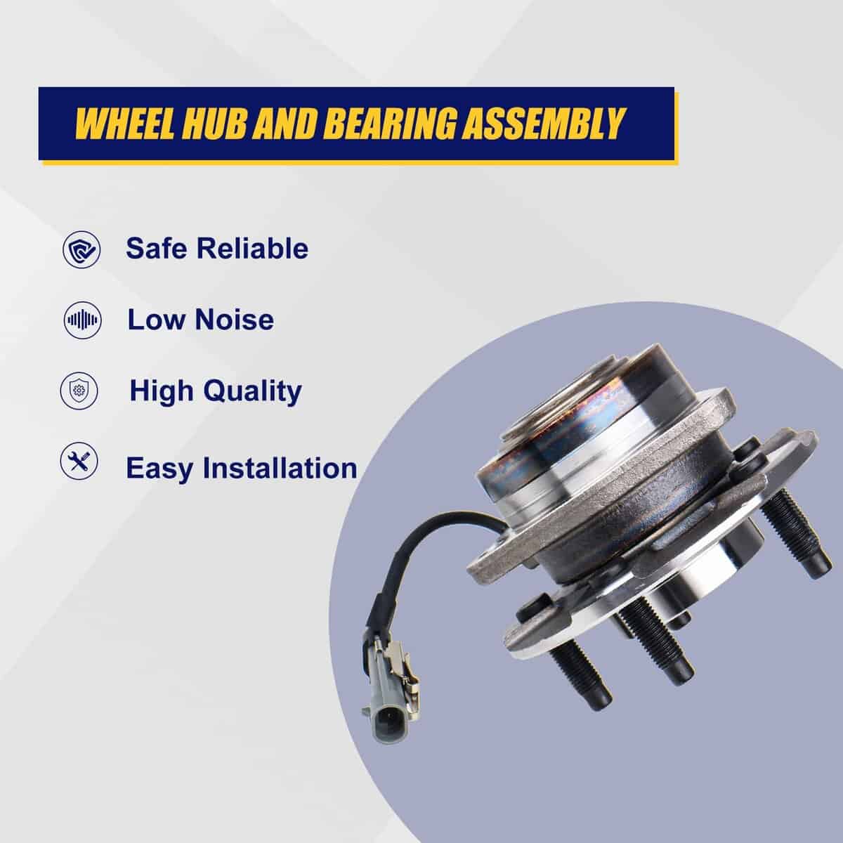 Conjunto de Rodamiento de Rueda Delantera y Buje Compatible - Imagen 3