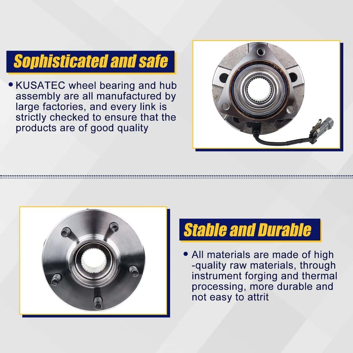 Conjunto de Rodamiento de Rueda Delantera y Buje Compatible - Imagen 5