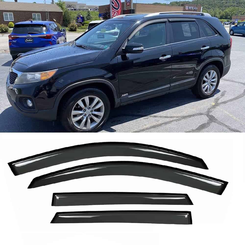 Deflector de viento original para ventana lateral Kucaruce,