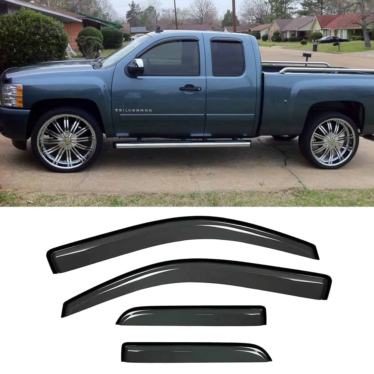 Deflector de Viento Original de Ventana Lateral Kucaruce,