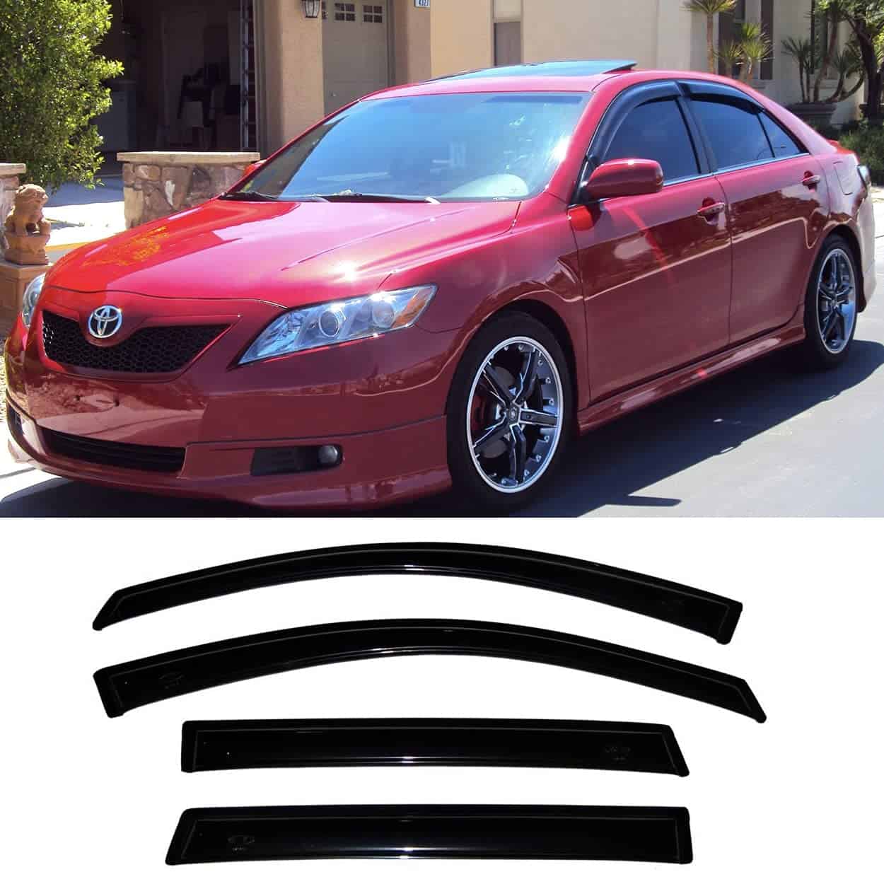 Kucaruce 94425 Deflector de Ventanas Laterales, Juego de 4