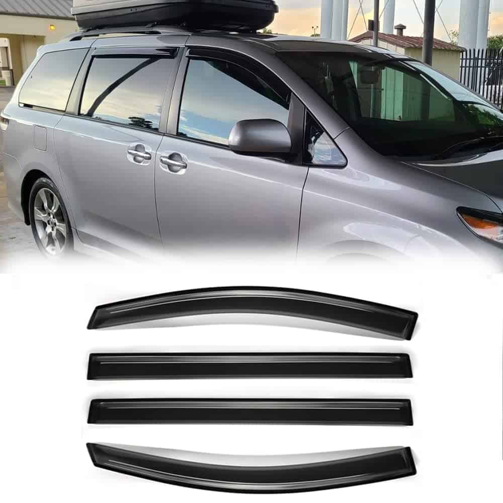 Deflector de viento para ventana lateral Deebior 94365,