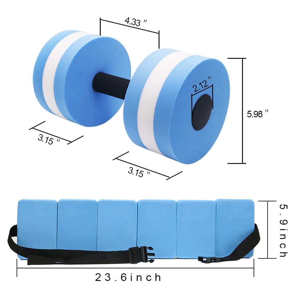 Set de Mancuernas de Agua UNAOIWN para -Aqua - Imagen 3