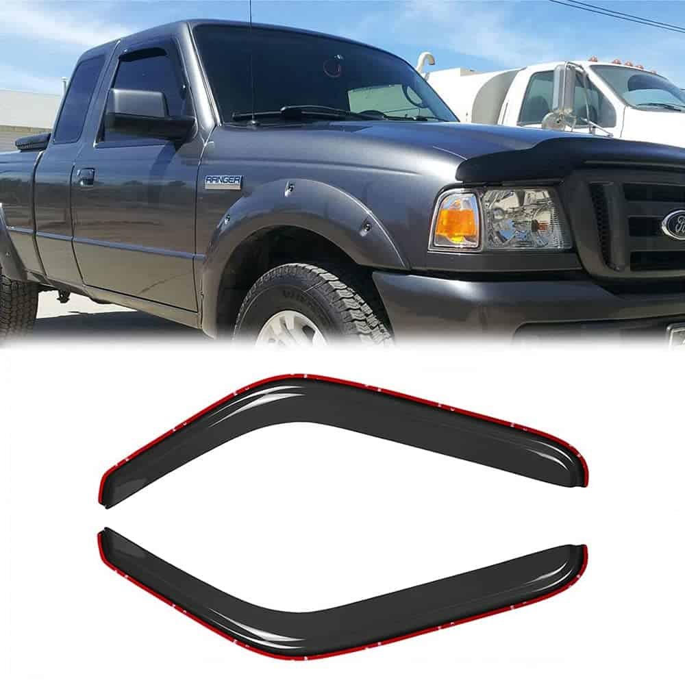 Deebior 92083 Juego de 2 Deflectores de Ventanas Laterales,