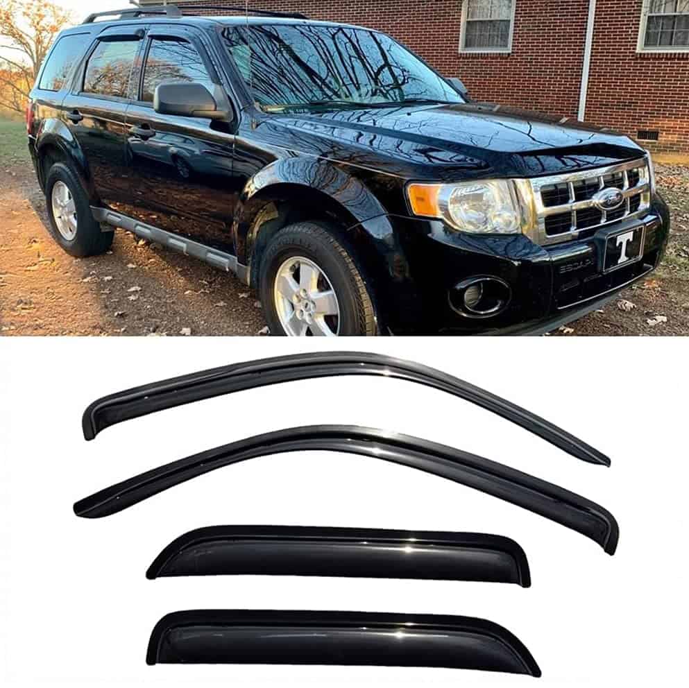 Deflector de ventana lateral Deebior 94059 Rain Guard