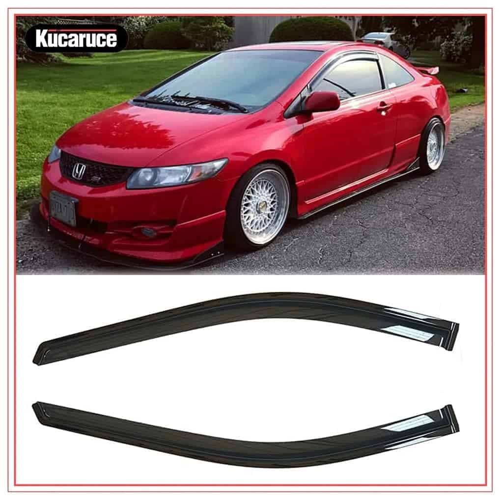 Kucaruce 92410 Deflector de Viento para Ventana, 2 Piezas