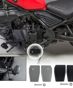 Lorababer Pedales de Reposapiés Amplios para Motocicleta