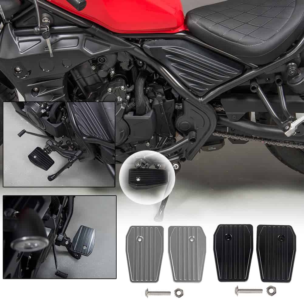 Lorababer Pedales de Reposapiés Amplios para Motocicleta