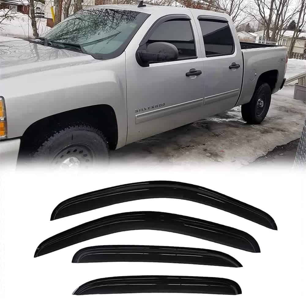 Deflector de visera de ventana lateral Deebior apto para