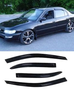 Kucaruce Sun Rain Guards Window Visors Wind Vent Deflector,