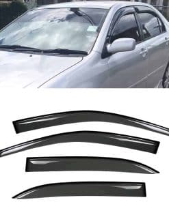 Deflectores de Lluvia y Sol Kucaruce, 4 piezas Viseras de