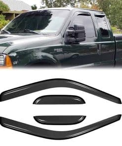 Kucaruce Sun Rain Guards Window Wind Deflector, Juego de 4