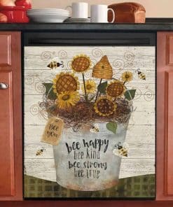 Cubierta magnética para lavavajillas con diseño de flores,