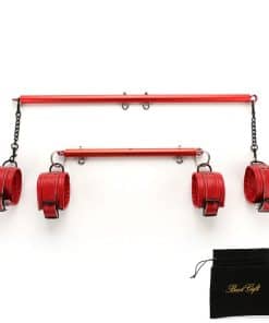 EXREIZST Barra expandible ajustable de 2 con 4 correas de