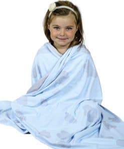 Manta de Lana para Bebés y Niños Pequeños | -Azul Nube