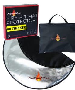 Protector de 36" para Fogatas Fireproof Pros para Deck o