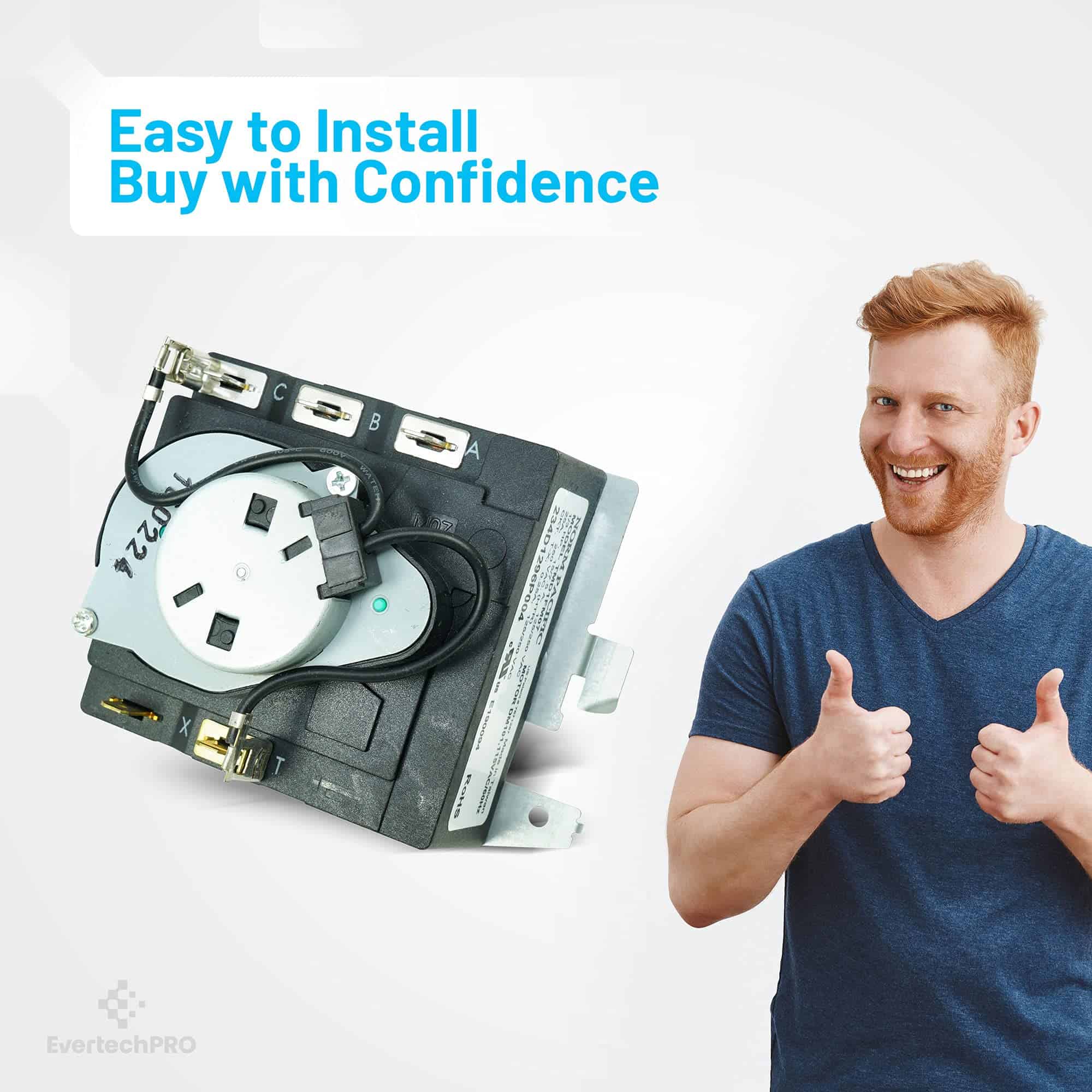 EvertechPRO WE4M532 Temporizador de Repuesto para Secadora - Imagen 6